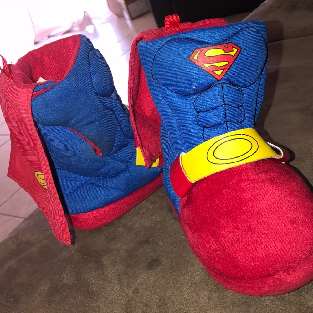 Toddler Superman Caped Boot Slippers